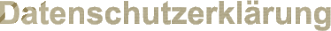 Datenschutzerklärung